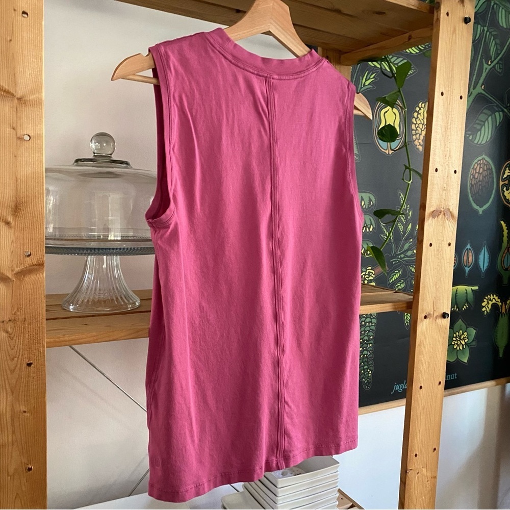 Lululemon Berry Pink All Yours Pima Cotton Tank Top Small - Picture 9 of 15